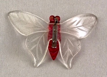 BP662 lucite butterfly pin